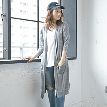 Amazon イング Ingni ロングカーデtシャツ Set グレー A M
