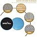 Sliding Discs, Gliding Discs,Smooth Exercise Core Sliders Reversible for use on Carpet or Hard Floors Abdominal Workout - Total Body Workout Equipment - Home Gym for Increased Stamina Burn Fat (Blue)