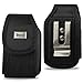 Heavy Duty Rugged Camping, Hiking, Outdoors Contractor Vertical Canvas Case for Samsung Rugby 3, Rugby III with Belt Loop, Metal Clip and Velcro Closure. Comes with Radiation Shield.