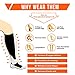 Compression Socks for Men & Women 1 Pair Graduated Reflective Support Socks 20-30 mmhg for Night Running Nurse Crossfit Travel Flight Maternity Pregnancy athletics (S/M (US Women 4-10 / US Men 5-9))