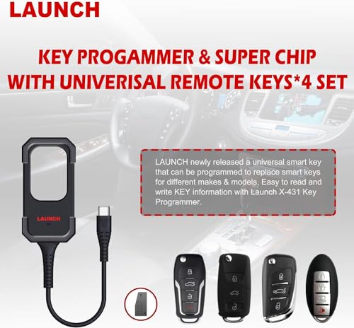 Launch X-431 Key Analog Key Programmer for Use with Launch X431 IMMO Car Diagnostic Case