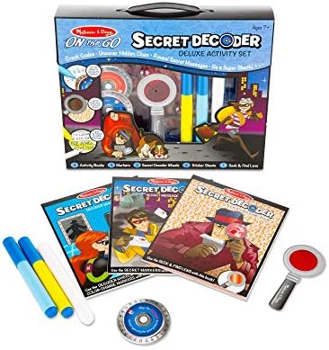 melissa & doug on the go secret decoder deluxe activity set and super sleuth toy