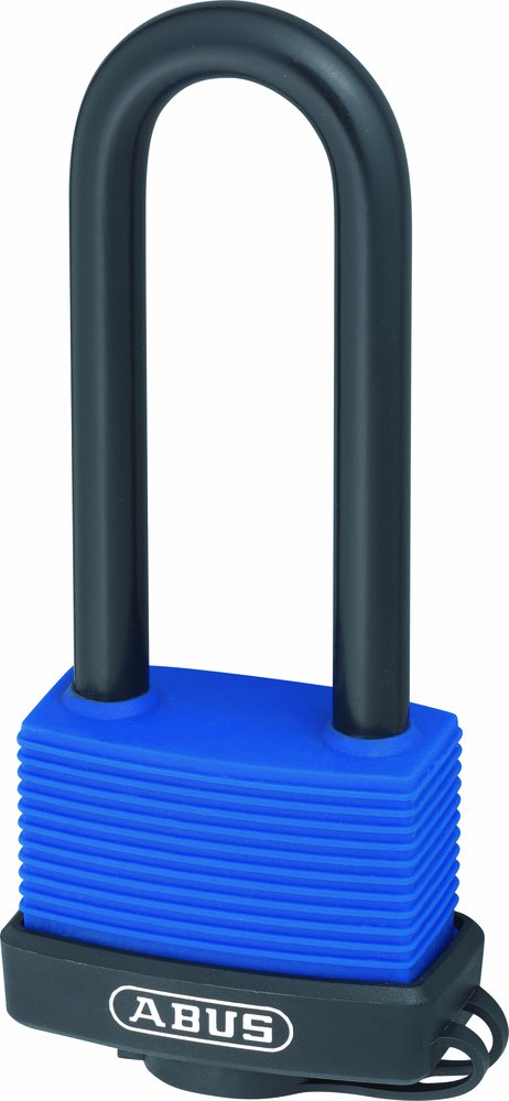 ABUS 50676 80mm Stainless Steel Long Shackle Brass Padlock with 6401 Alike Keyed