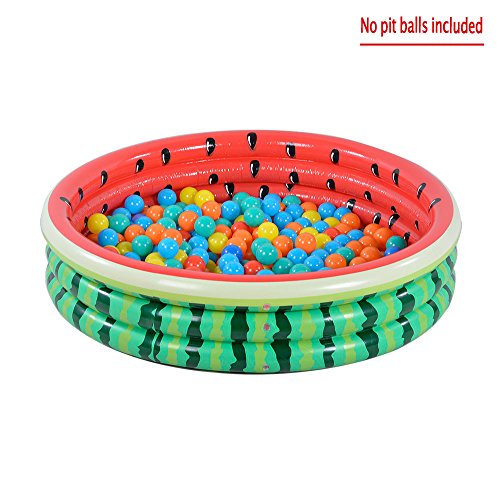 Kiddie Pool, Watermelon Ring Inflatable Pool for Kids, Ideal Water Pool  in Summer, 45 Inches Inflatable Swim