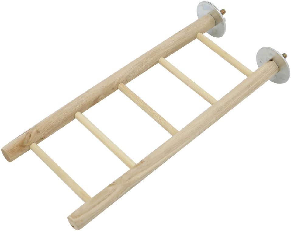 YINGGE Wooden Bird Ladder Toy, Parrot Climbing Hanging Ladders Perches Toys Cage Accessories for Small and Medium Parrots Parakeets Cockatiels Lovebirds Sun Conures Caique Finches Hamsters