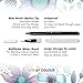 Watercolor Brush Pens–20 Vibrant Colors with Real Brush Tips. 1 Water Blending Brush. Durable Markers for Lettering, Bullet Journal, Drawing, Painting, Coloring - Bonus Stencil Pack