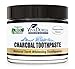 Viva Doria Activated Charcoal Natural Teeth Whitening Toothpaste - Peppermint, 3 oz glass jar