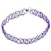 Kingfansion Stretch Gothic Tattoo Henna Choker Hippy Pendant Necklace Elastic 80s 90s (Purple)