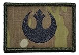 Rebel Alliance Emblem Star Wars 2x3 Military Patch / Morale Patch - Multicam