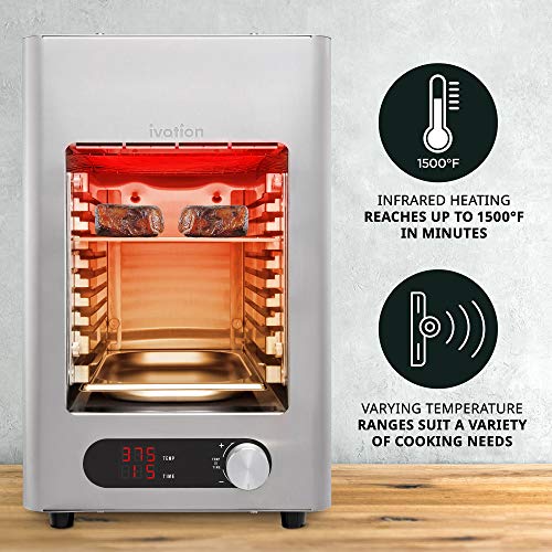 Ivation Electric Infrared Steak Grill Indoor/Outdoor Broiler Oven