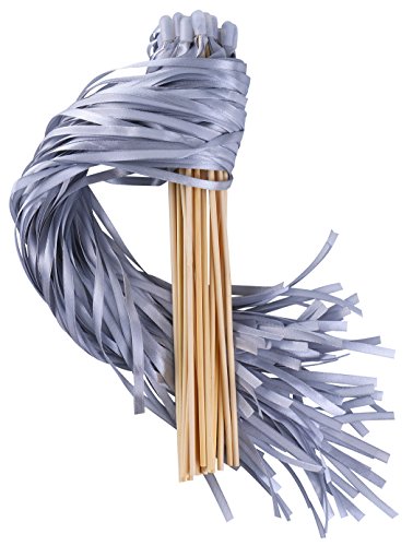 Wishprom Ribbon Stick Wands Streamers for Wedding Party Favor (Gray-30PCS)…
