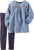 Carters Toddler Girls Embroidered Leggings Set
