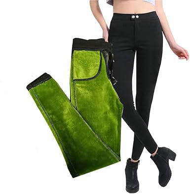 women's fleece lined dress pants