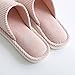 mianshe Women's and Men's House Slippers Non-Slip Open Toe Couple Sandals Knitted Cotton Mules Shoes