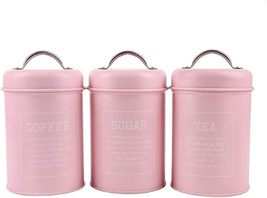 rustic tea coffee sugar canisters