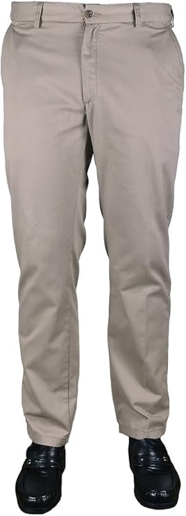 Carabou Big Mens Mocca Platinum 30 Inch IL Flexi Waist Chinos Size 44 to 56 (S), Size : 54 