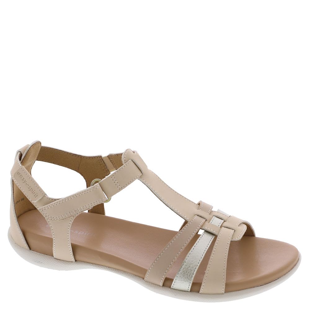Photo 1 of Easy Spirit Women's Leia3 Flat Sandal, Natural, 9