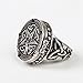 CA Mode Women's Vintage Ring Gothic Black Stone Ring with Box