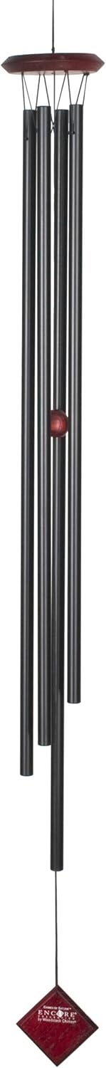 Woodstock Chimes DCK47 The Original Guaranteed Musically Tuned Saturn Chime, Black