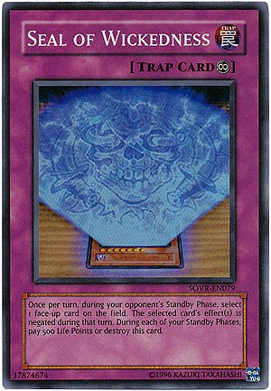 Yu-Gi-Oh! - Seal of Wickedness (SOVR-EN079) - Stardust Overdrive - 1st Edition - Super Rare