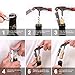 MICHELANGELO Professional Waiters Corkscrew With Rosewood Handle & Bonus Leather Case, Wine Keys, 3-in-1 Double Hinged Corkscrew Wine Bottle Opener With Foil Cutter & Beer Bottle Opener