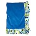 Trend Lab Waverly Solar Flair Ruffle Trimmed Receiving Blanket, Blue/Green
