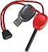 Light My Fire Swedish FireSteel 2.0 Scout 3,000 Strike Fire Starter with Emergency Whistle - Red