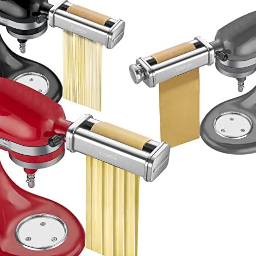 Pasta Attachment for Kitchenaid Stand Mixer,Cofun 3 Piece Pasta Maker