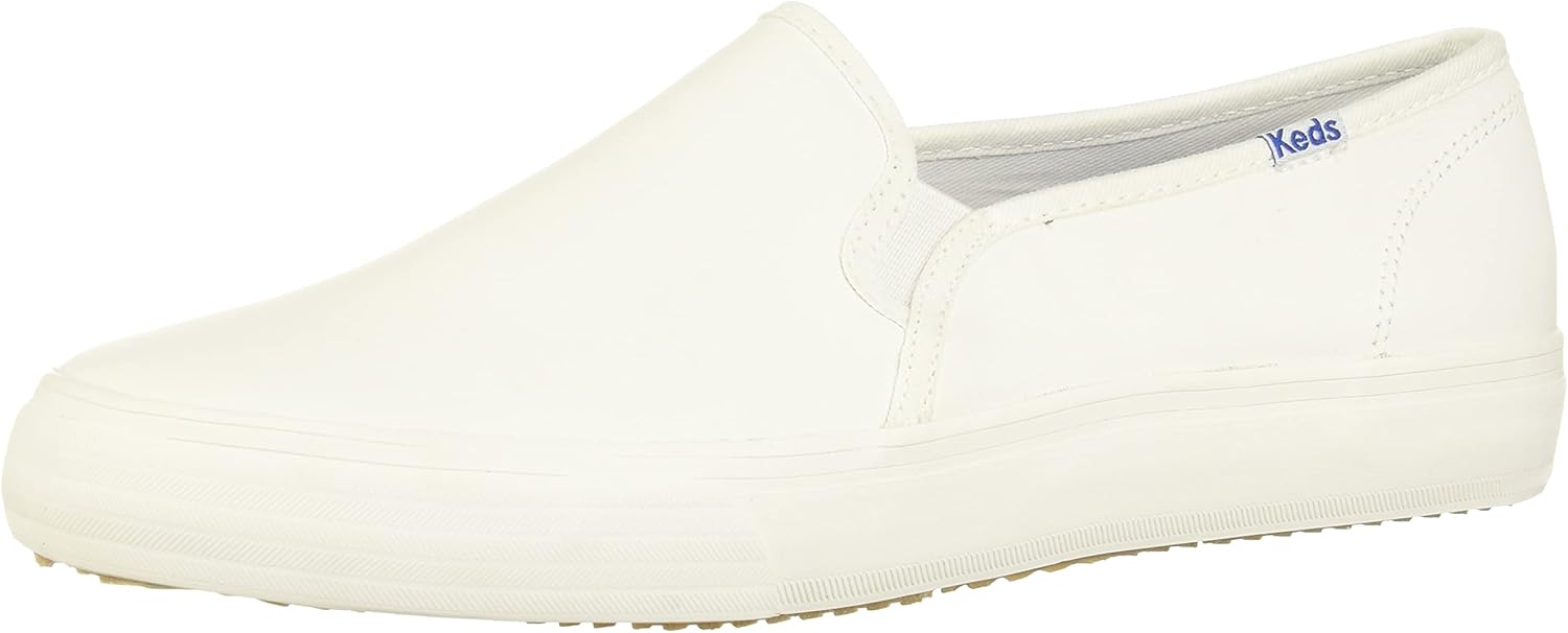 keds women's double decker leather slip on