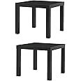 Ikea Table End Side Black (2 Pack) Lack
