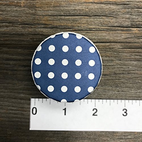Bulk Candy Nut Mini Baking Cups - Navy Blue White Dot - 100 Pack