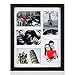 RPJC 11x14 Picture Frames Collage - Display 5 Pcs 4x6 inch Photos with Mat Made of Solid Wood and Glass Cover