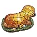 Solar Mosaic Dachshund Garden Figurine, Brown