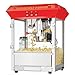 Great Northern Popcorn Red Roosevelt 8 Ounce Antique Popcorn Machine and Cart