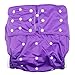 LukLoy Women's Adults Cloth Diapers for Incontinence Care Protective Underwear -Dual Opening Pocket Washable Adjustable Reusable Leakfree for Waist Large Size 65~135cm (Purple)