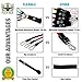 Resistance Bands Set by Flexible Sport - Premium Exercise Bands For Men & Women - 100% Natural Latex Band - Home or Gym Workout - With Door Anchor, Handles, Ankle Straps - Bonus Guide Book & Carry Bag