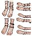 lifevv Women's 5 Pairs Black Lace Mesh Loose Short Ankle Socks