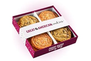 Great American Cookies - 12 Fresh Baked Sugar and Chocolate Chip Cookies - Baked Daily, Hand Scooped and Never Frozen - Great for birthday, graduation, parties, or special events