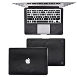 BCP 13-inch 13.3-inch Carbon Fiber Protection Decal Sticker Skin for Apple Macbook Air 13.3 Inch Model A1466 / A1369