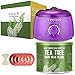 【Tea Tree Essential Oil】Yeelen Wax Warmer Essential Hard Wax Hair Removal Kit Electric Wax Heater for Face, Bikini Area, Legs with 10 Wax Applicator Sticks & 5 Wax Warmer Collar