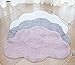 Dulcii Cloud Shape Kids Rugs, Soft Baby Floor Play Mat Area Rugs for Boys and Girls Bedroom and Playroom Kids Home Decor Carpet, Large Nursery Mat 40x25.6 inch, Grey