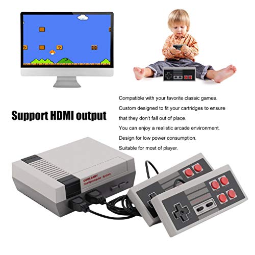 Simoner Classic Video Games Console, Family Handheld NES Console HDMI Built-in 600 Game Player with 2 Button Controllers