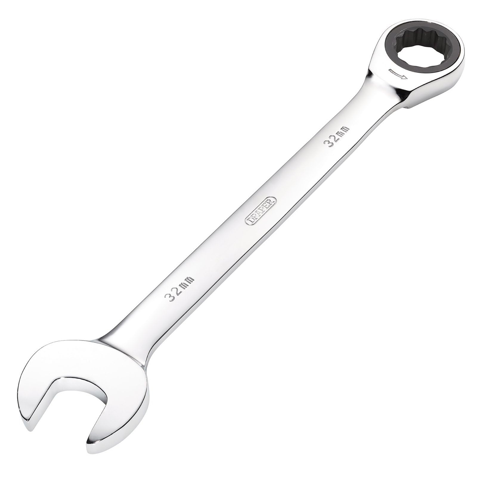 Draper 31027 Hi-Torq Metric Ratcheting Combination Spanner, 32mm