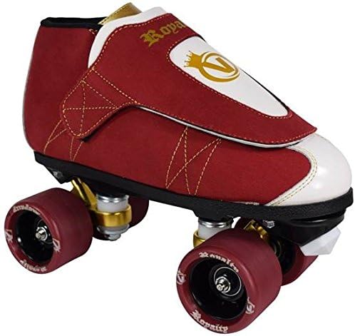 VNLA Royalty Jam Skate Mens & Womens Skates - Roller Skates for Women & Men - Adjustable Roller Skate/Rollerskates - Outdoor & Indoor Adult Skate - Kid/Kids Skates (Red/White/Gold)