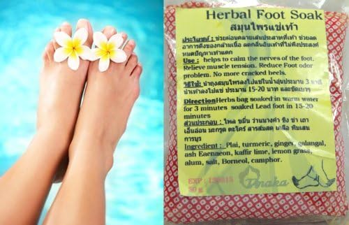 Herbal Foot Soak Bag for Relaxing, Detox Tired Feet &amp; Reduce Foot Odor 30g.
