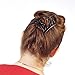 HairZing Tribal Essential Plastic, Perfect for Easy Ponytails, UpDos and Twists, Black, Large