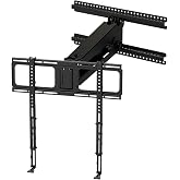 MantelMount- MM340 Above Fireplace Pull Down TV Mount- Televisions 44" to 80" Up to 90 lbs - Safe Auto-Adjusting TV Mounts - Patented Motion Stops, Handles, Balancing Technology - Superior Steel