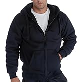 Hoodies for Men Full Zip Up Sherpa Lined Sports Sweatshirts Mens Winter Fleece Fabric Jacket with Hood
