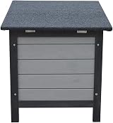 Bunny Business Rabbit Guinea Pig Cat Wooden Hide House Run 50x42x43cm Dark Grey view 6