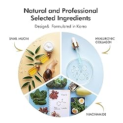 Snail Mucin Serum Skincare Moisturizer: Korean skin